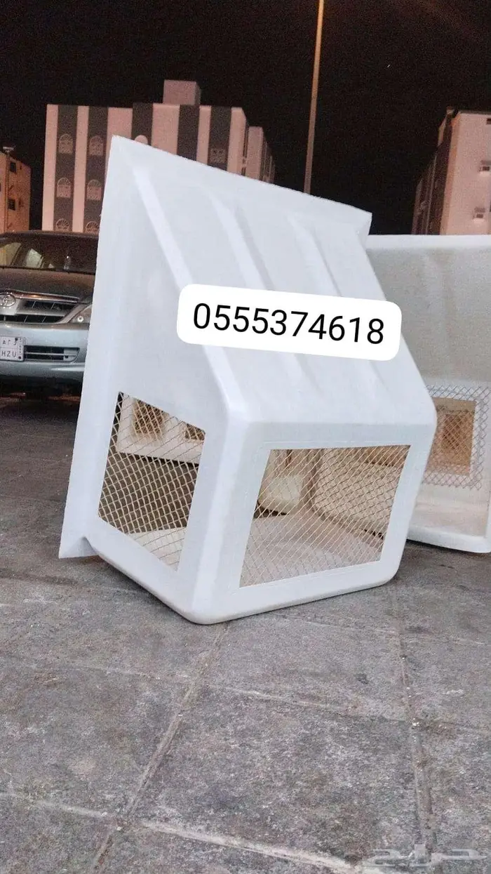 اغطية المكيفات فيبر جلاس مع التركيب و بدون غطاء مكيف 2