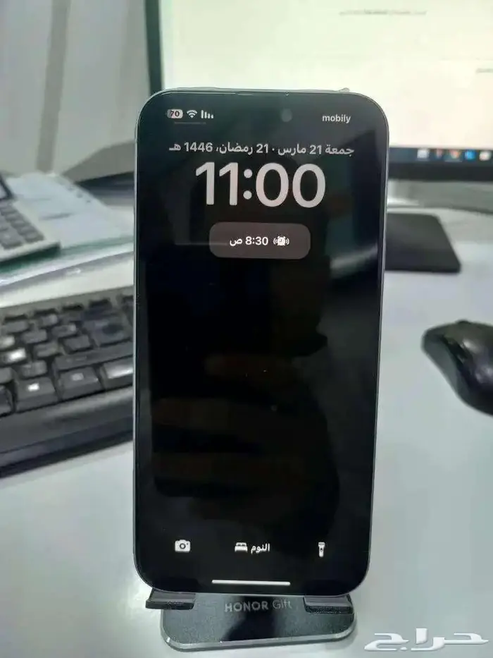 ايفون 15 بلس 128 قيقا للبيع معه الكرتونة استخدام شهرين فقط 0