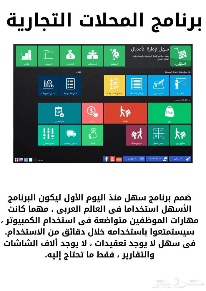 طقم كامل جهاز كاشير-مطاعم -كافيهات -ملابس-تموينات 3