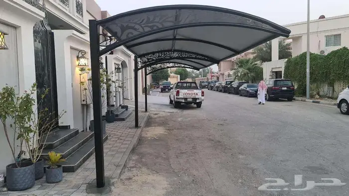 مظلات سواتر برجولات هناجر خيام ملكي مظلات خشبي سندويتش بنل 9