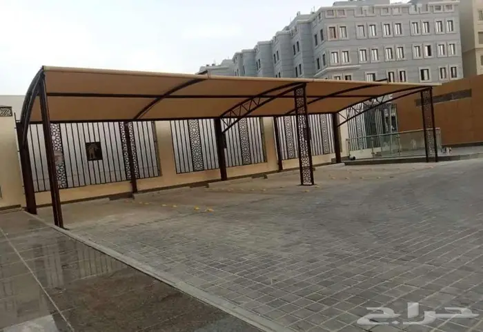 مظلات سواتر برجولات هناجر خيام ملكي مظلات خشبي سندويتش بنل 3