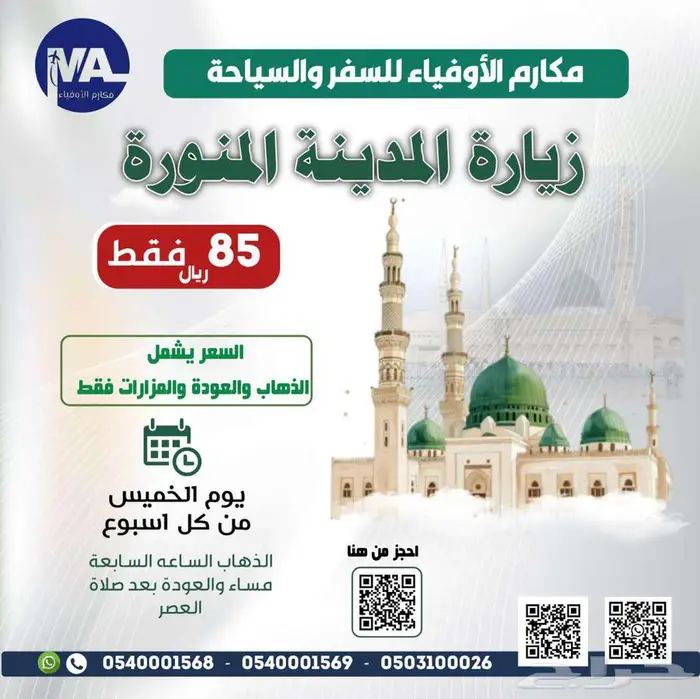 رحلات المدينة من الطائف بأسعار مخفضة 0
