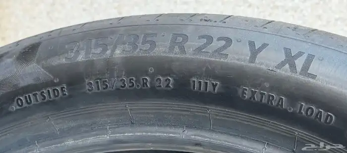 كفرات كونتيننتال الأمريكية   رن فلات(Run Flat) مقاس 315 35 3