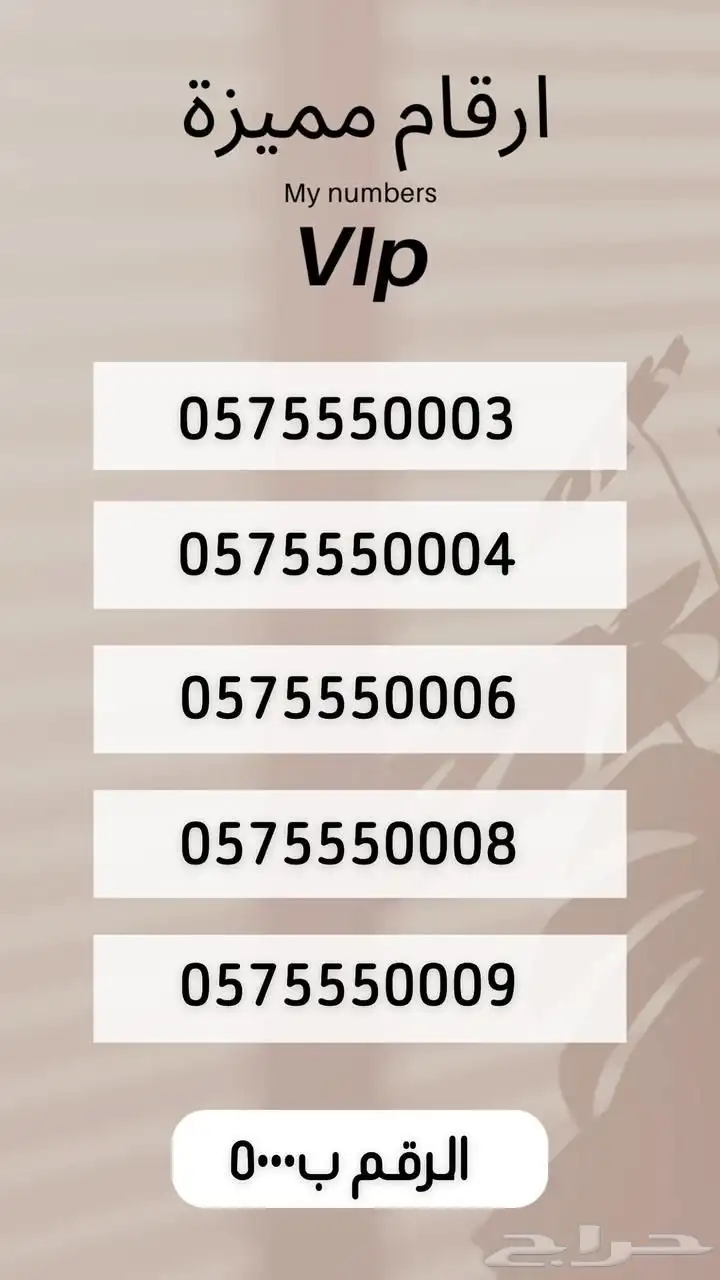 رقم مميز 3