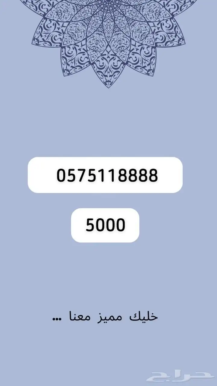 رقم مميز 7