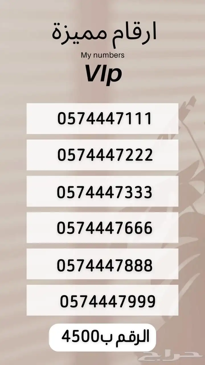 رقم مميز 20