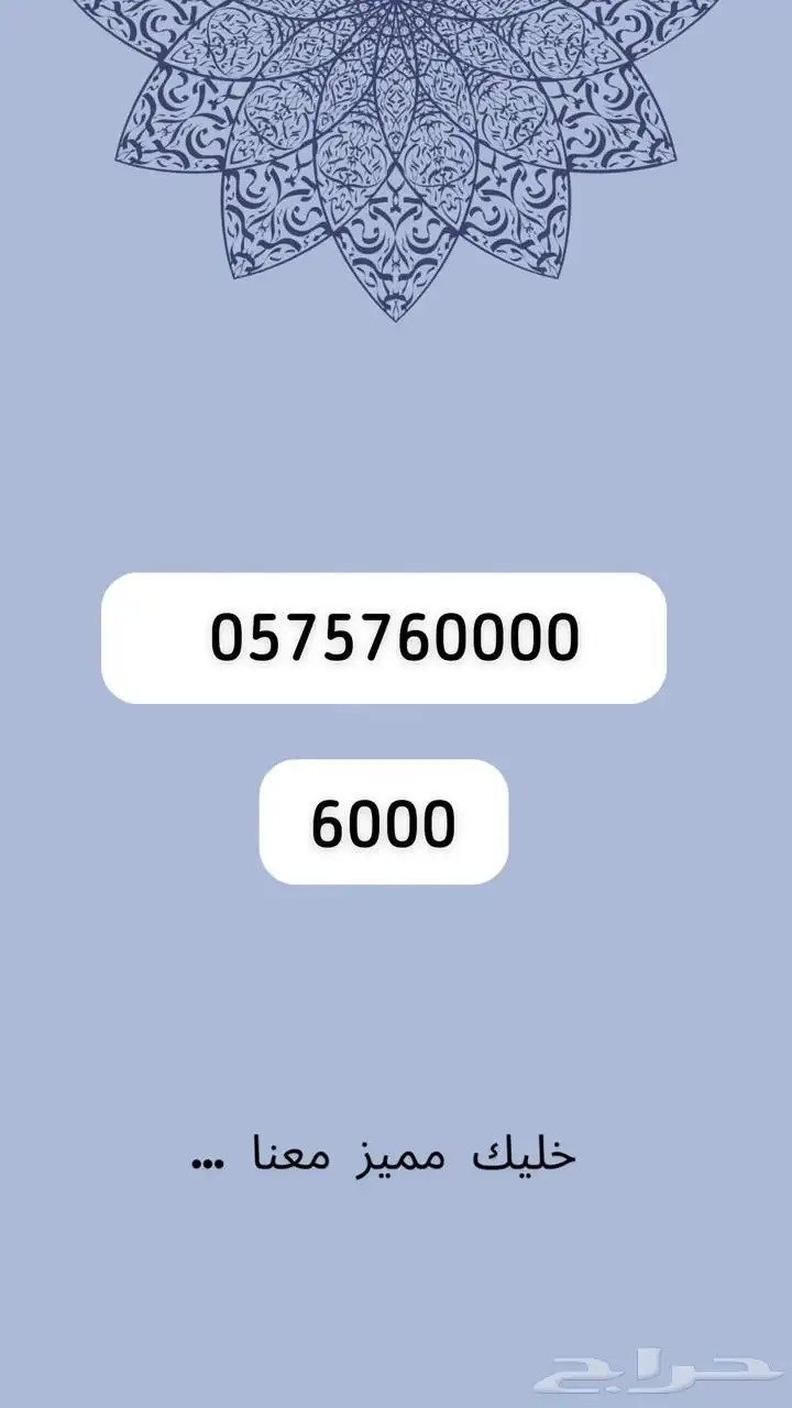 رقم مميز 4