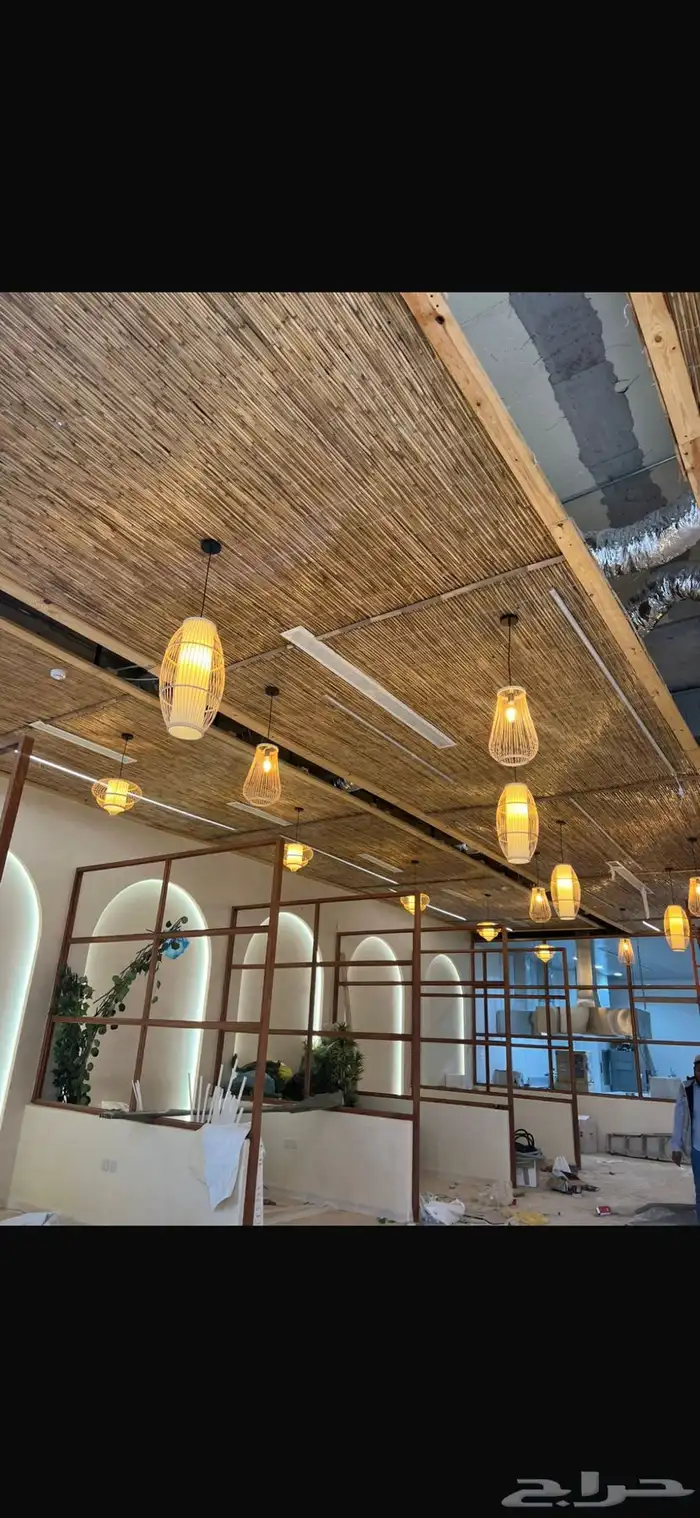 مظلات خشب وخيزران 1