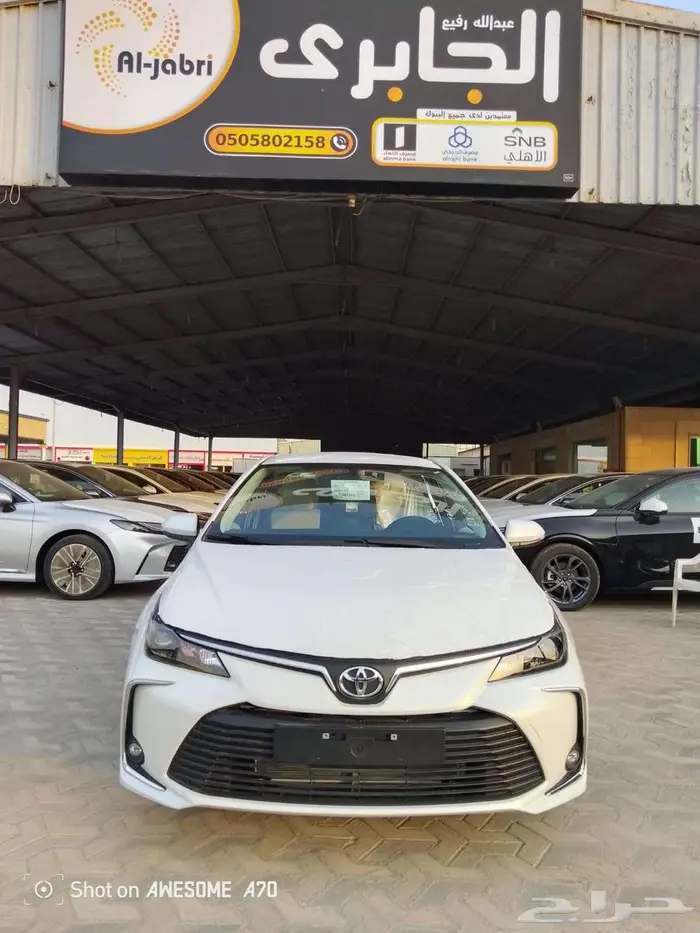 تويوتا كرولا ستاندر 2.0 طيس بنزين 2025 ابيض  فضي  رصاصي 14