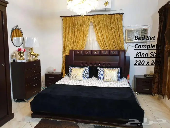 Latest Bed Set  Stylish Design  Original Wood Excellent 0