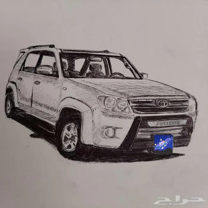 رسم سيارات بلوحاتها حسب الطلب 0