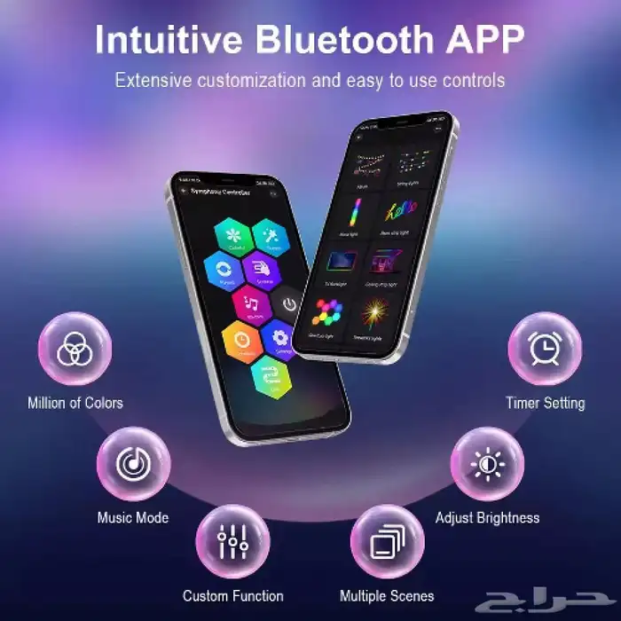 اضاءة RGB الملونة بطول يصل حتى متر ونصف   VERTIK 2