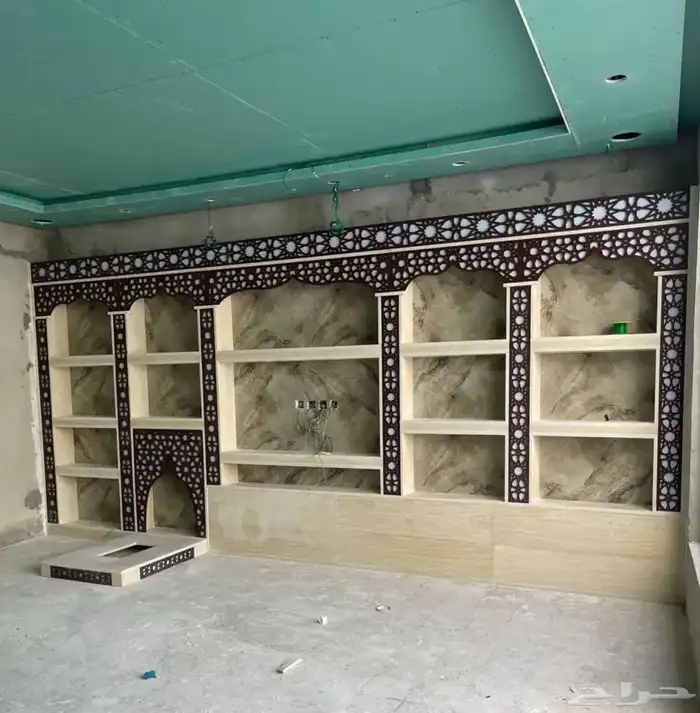 مشبات خشب لكسان مشبات رخام وخشب مشبات حديثه مشبات 35