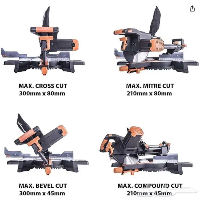 Evolution Power Tools R255SMS  منشار زاويه 3