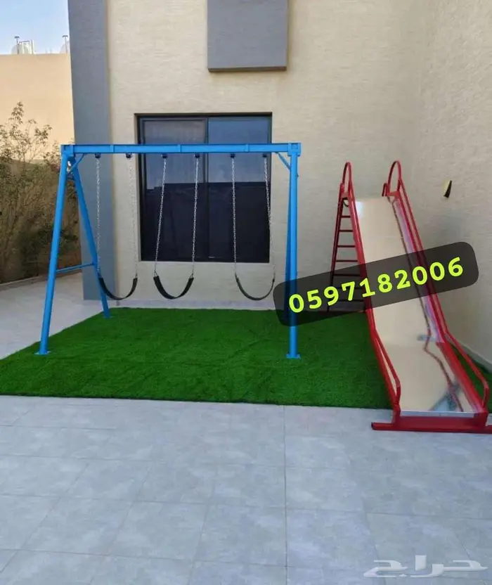 جماليات الألعاب لدينا مراجيح وزحليقة ونطاطة واكثر 21