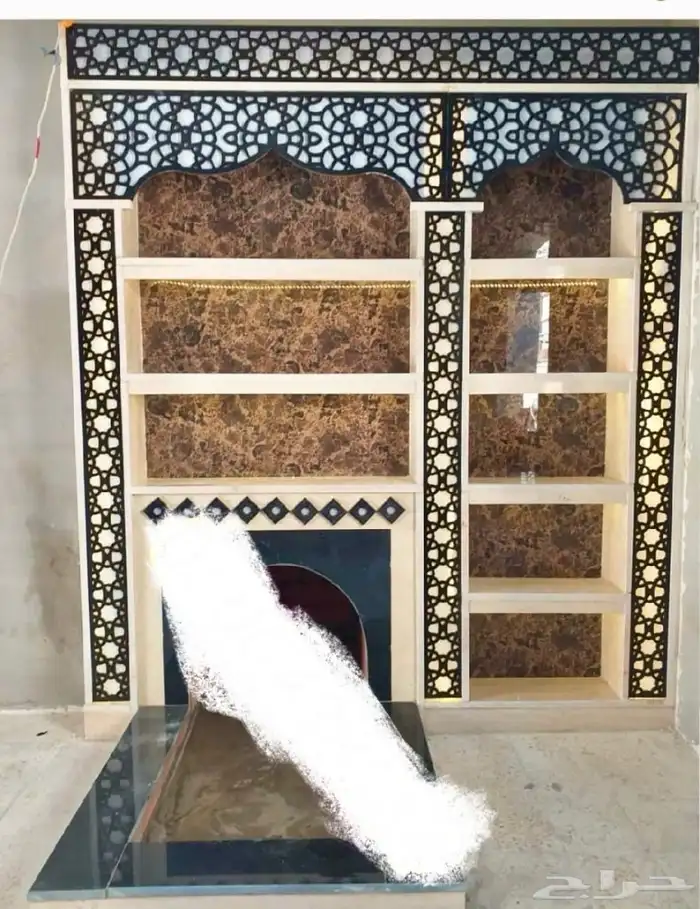 مشبات خشب  رخام مغاسل رخام 8