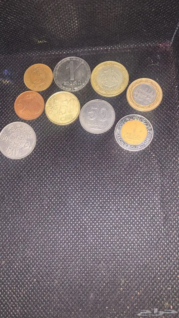 عملات نادره وبرا السعوديه 10 فلوس كويتيه 1جنيه 0
