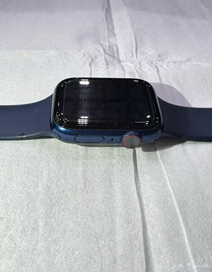 للبيع ساعة ابل الجيل السادس مقاس 44 ميزة الشريحه و GPS ازرق 0