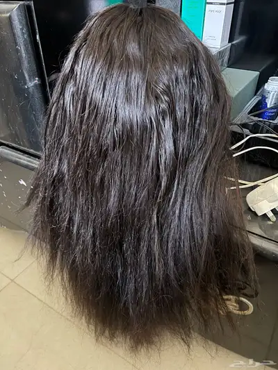 باروكة شعر طبيعي قسم بالله اني شاريتها ب1500وببيعها ب800 0