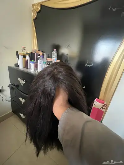 باروكة شعر طبيعي قسم بالله اني شاريتها ب1500وببيعها ب800 4