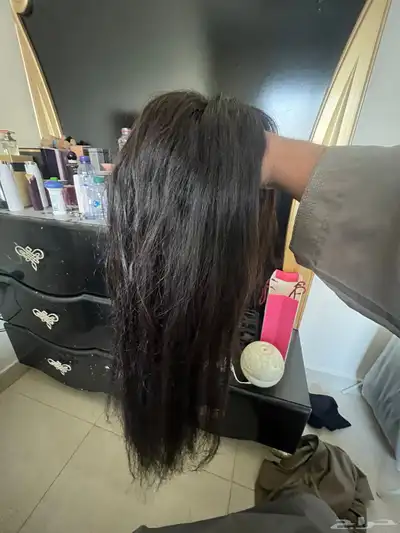 باروكة شعر طبيعي قسم بالله اني شاريتها ب1500وببيعها ب800 1