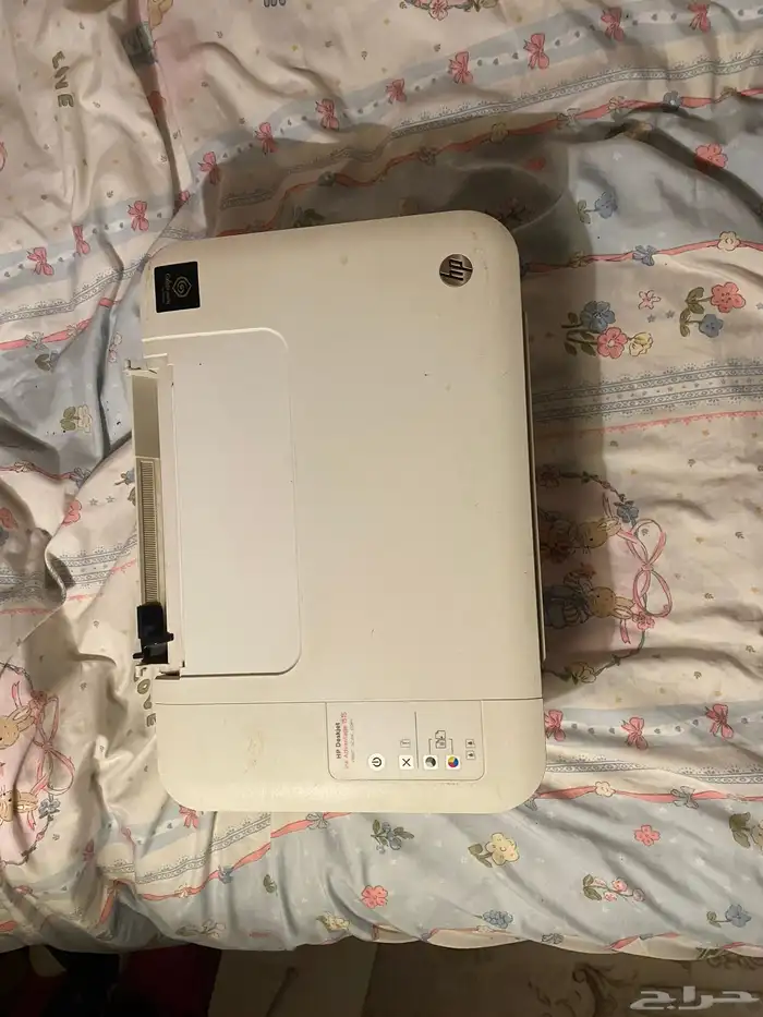 طابعه لون ابيض ورمادي ماركة hp 6