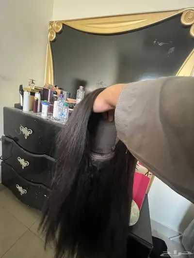 باروكة شعر طبيعي قسم بالله اني شاريتها ب1500وببيعها ب800 5