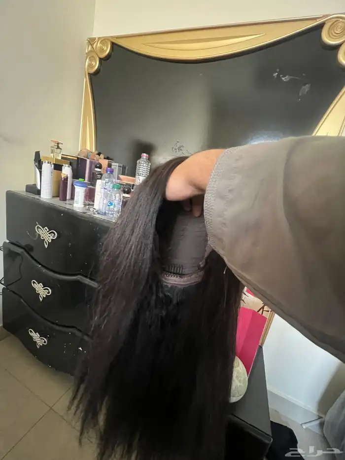 باروكة شعر طبيعي قسم بالله اني شاريتها ب1500وببيعها ب800 5