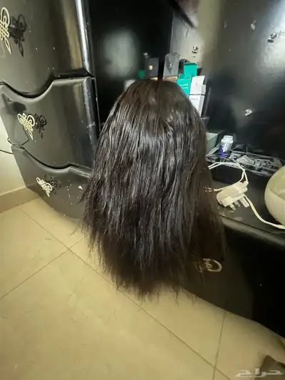 باروكة شعر طبيعي قسم بالله اني شاريتها ب1500وببيعها ب800 2