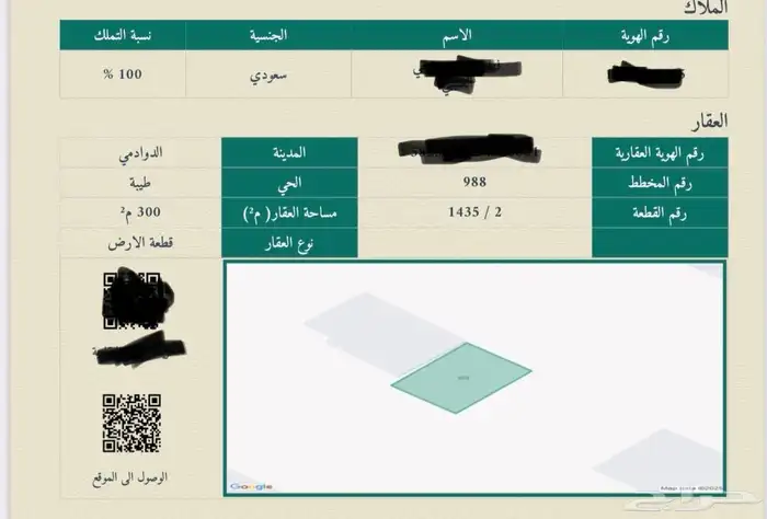 للبيع أرض مجزئة 2