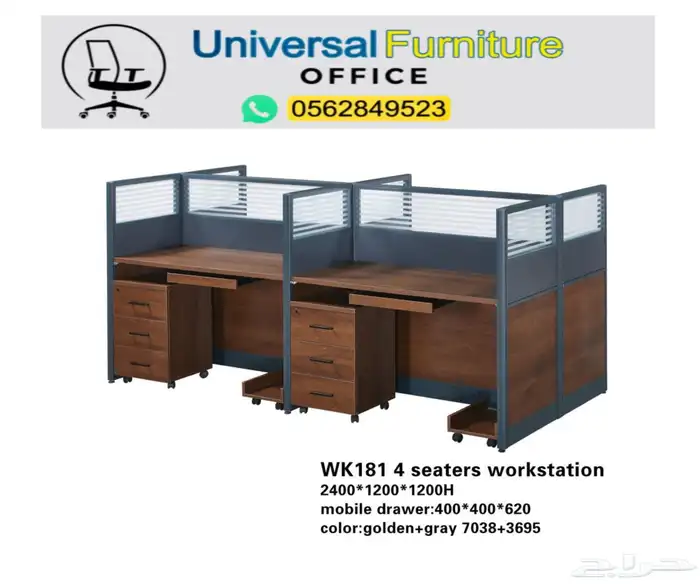 Workstations جديد وحدة عمل بارتيشن و مكاتب مشتركة لون أبيض 13