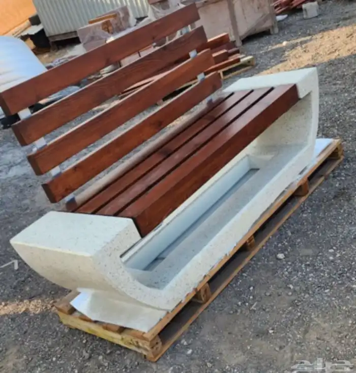 كراسي خرسانية جلسات حدائق مصدات تجميلية 19