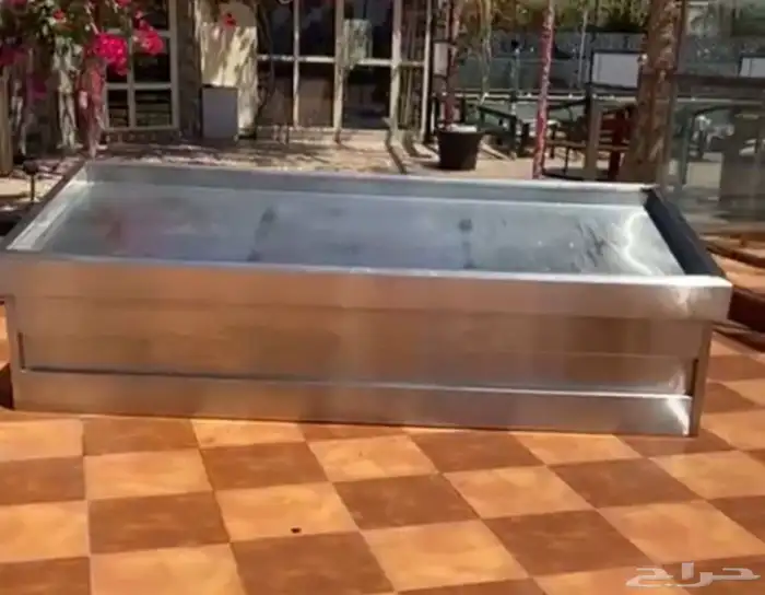 طاولة أسماك مطعم ستاند محل ستيل سماكة عالية مقاوم للأملاح 0