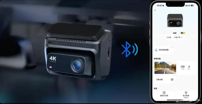 داش كام DDPAl Z60 كامرا امامي خلفي بدقه 4K 3