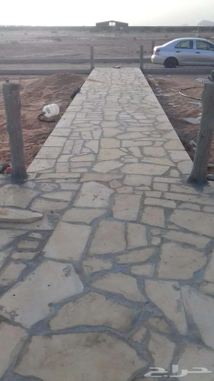 توريد وتركيب الحجر العشوائي ممرات حجر عشوائي طبليات حجر 7