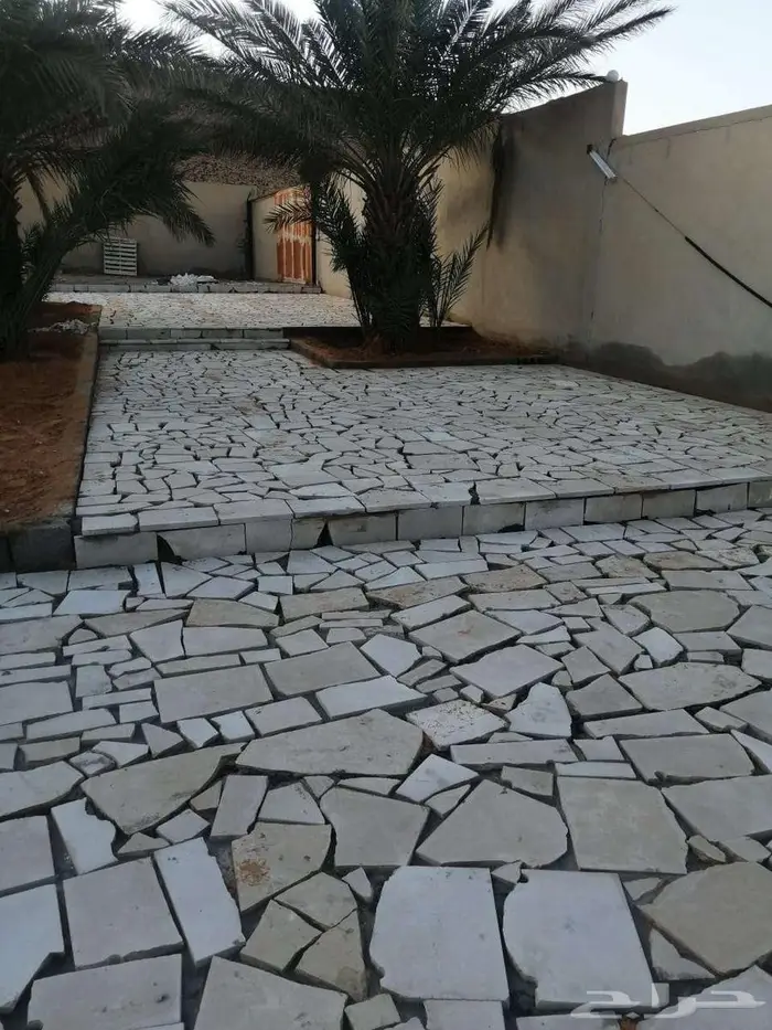 توريد وتركيب الحجر العشوائي ممرات حجر عشوائي طبليات حجر 4