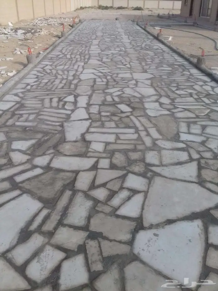 توريد وتركيب الحجر العشوائي ممرات حجر عشوائي طبليات حجر 5