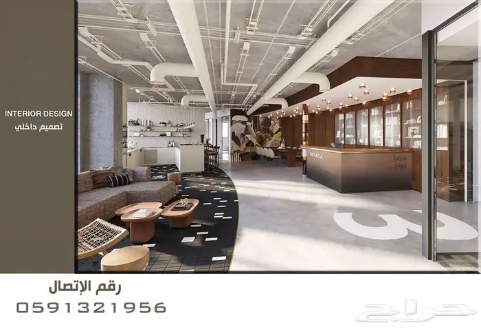 تصميم ديكور و تخطيط هندسي تصميم داخلي مصمم داخلي كافيه مطعم 78
