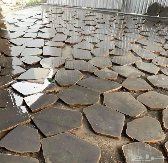 حجر عشوائي بازلت 4