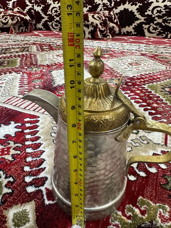 للبيع قمقوم قهوه نحاس اصفر رباب جديد 2