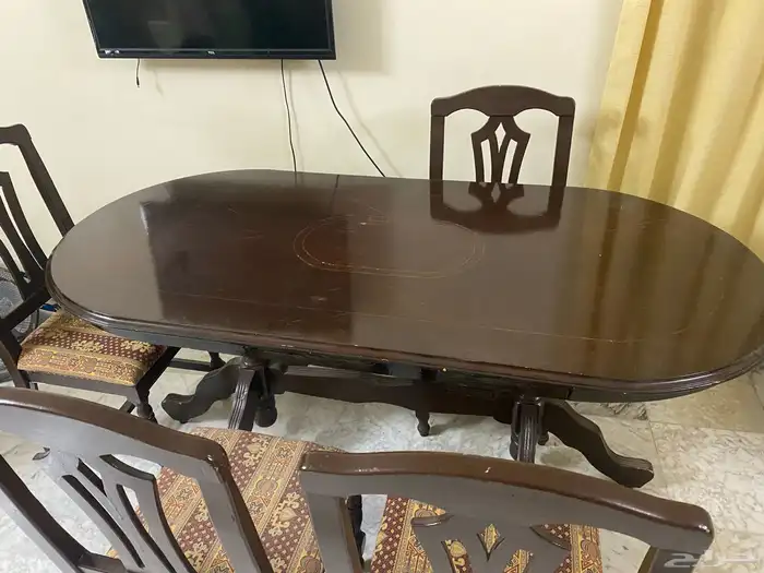 طاوله خشب 4 كراسي ب500 ريال 3