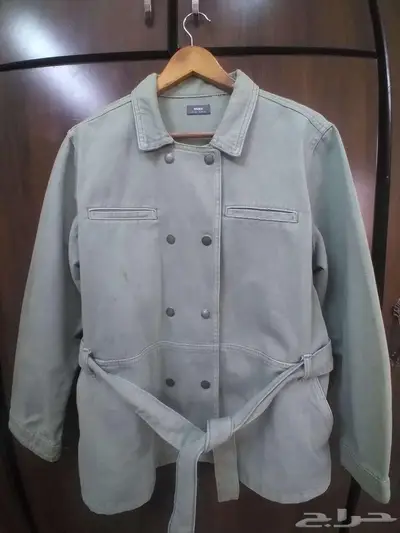 MAX double-breasted green winter jacket index