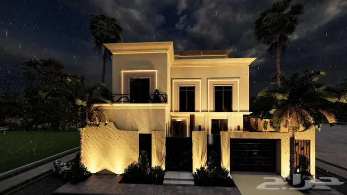 تصميم واجهات معمارية واجهات فلل 0