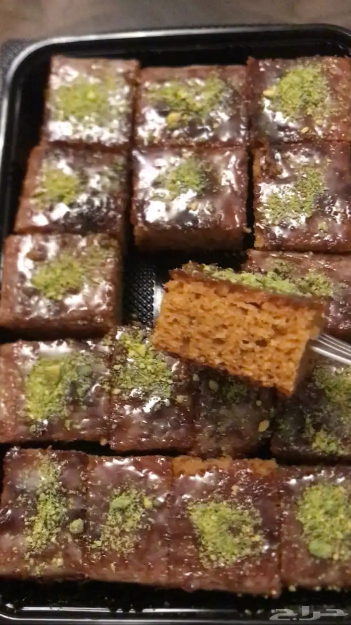 بسبوسة الحليب المحموس السمراء 2