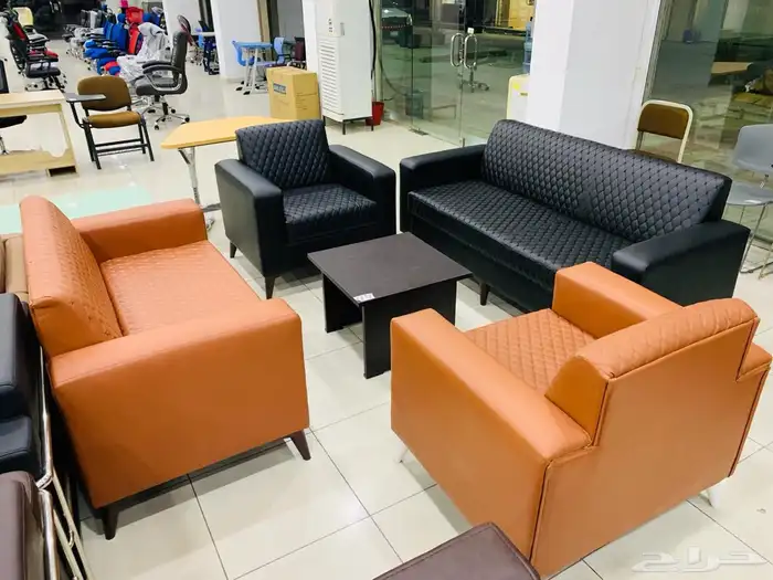 new sofa sets جديد كنب مكتبي جلد فخم مريحة حق طقم مكتب مدير 9