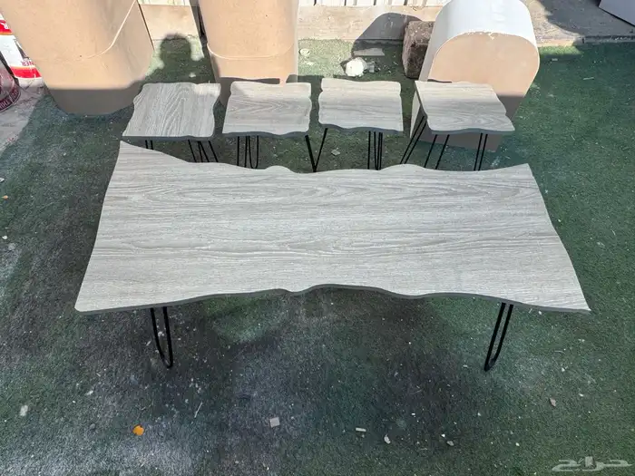 طاولات خشب شكل شجر طبيعي تايلندي 19