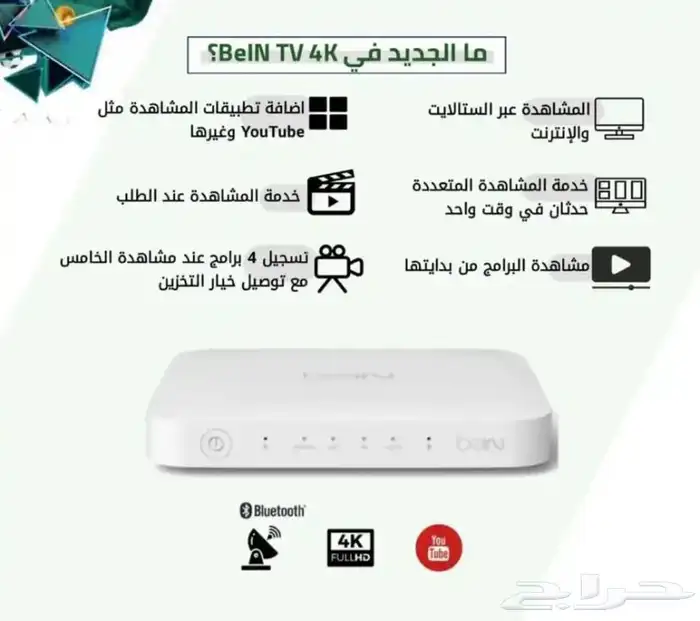 رسيفر بي ان سبورت فور كي اردني beIN SPORT 4K 0