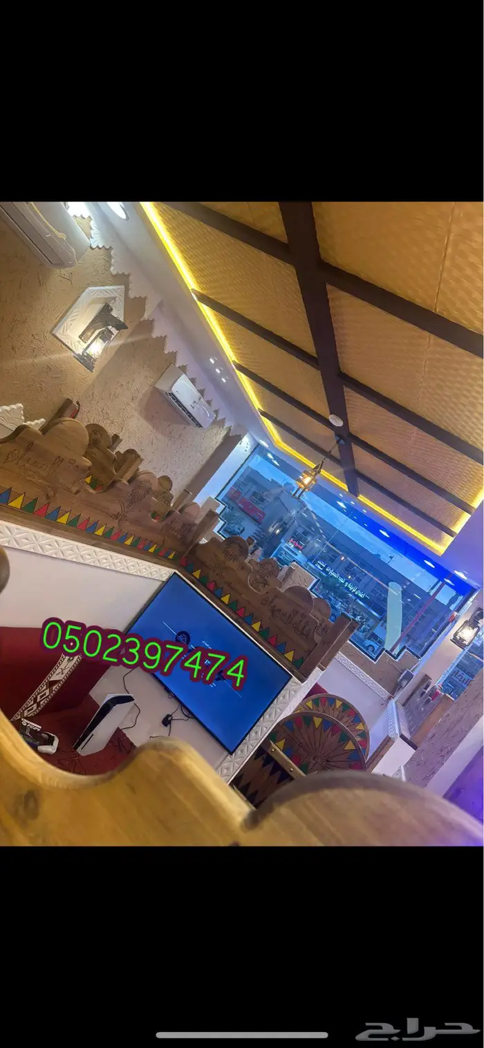 مطاعم تراثيه ديوانية ابواب تراثيه درايش خشب تراثية 3
