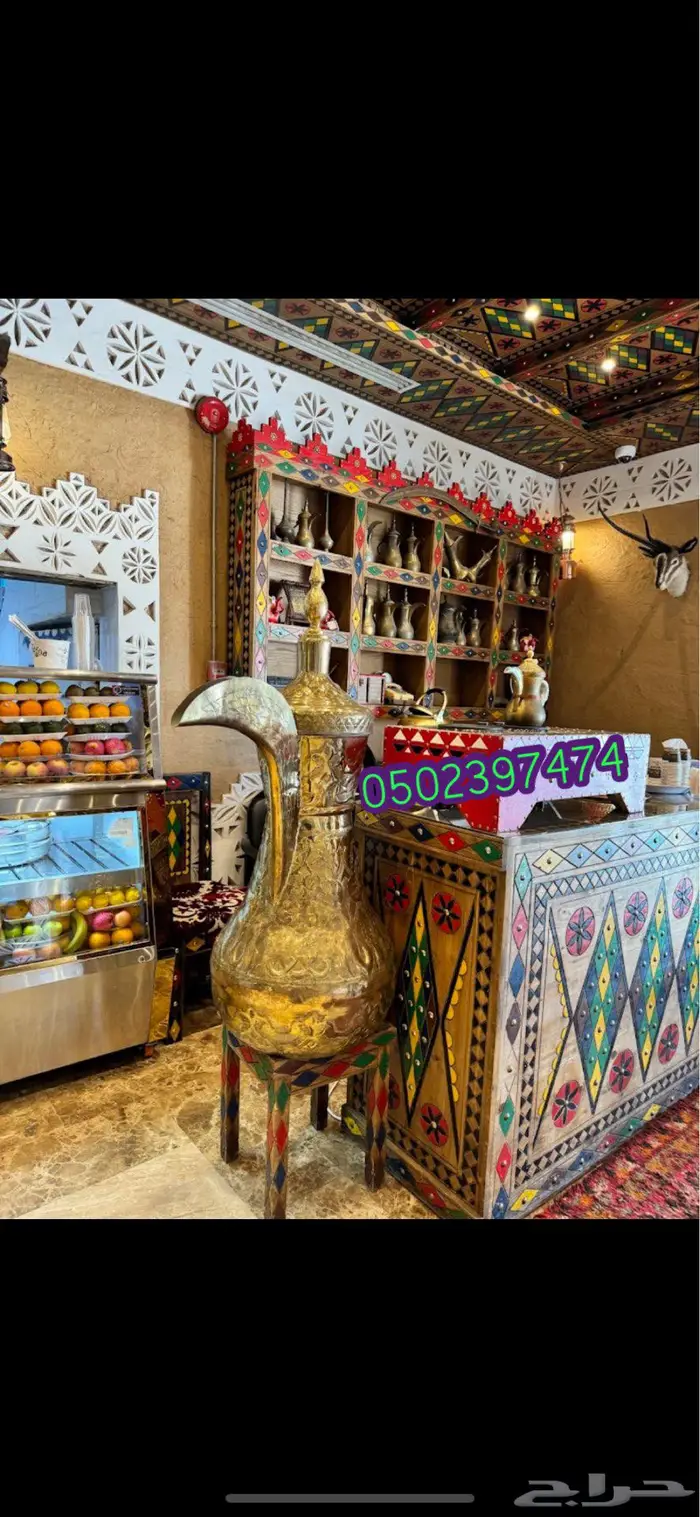 مطاعم تراثيه ديوانية ابواب تراثيه درايش خشب تراثية 9