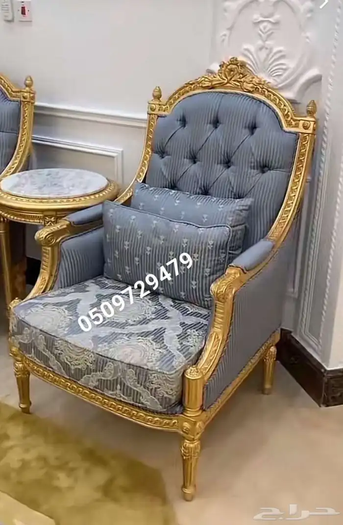 كنب تفصيل كلاسيك اثاث قاعات مجالس فخمه قصور كافيهات 2
